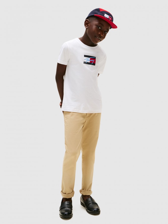 T-Shirt Boy White Tommy Jeans Kids
