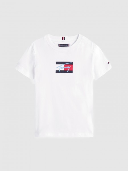 T-Shirt Boy White Tommy Jeans Kids