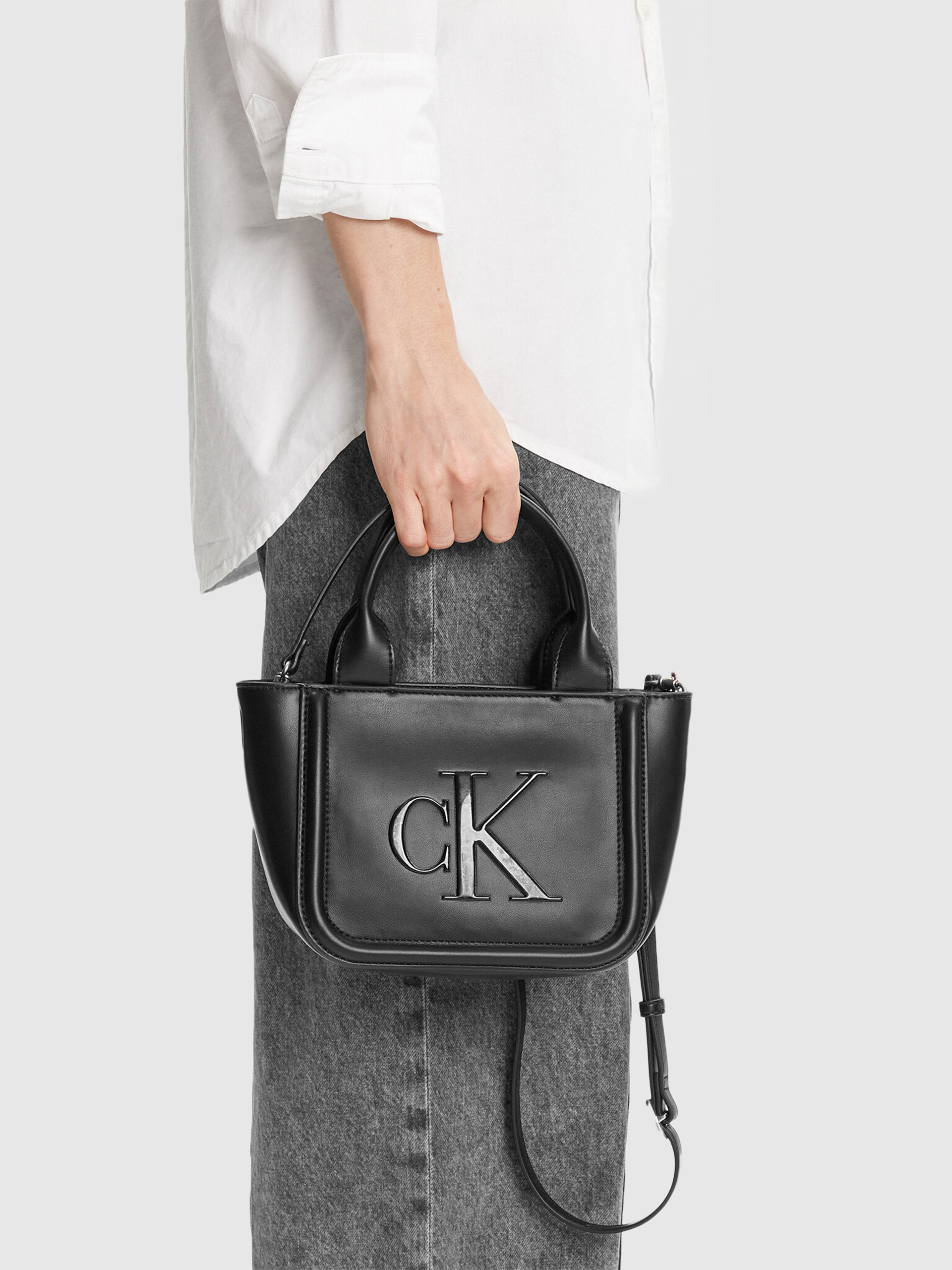 Bolsos de Mano Mujer Negro Calvin Klein