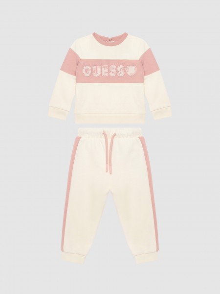 Tracksuit Baby Girl White Guess