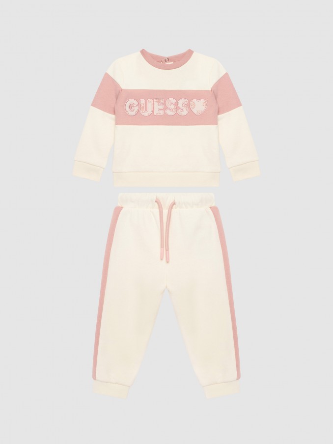 Tracksuit Baby Girl White Guess