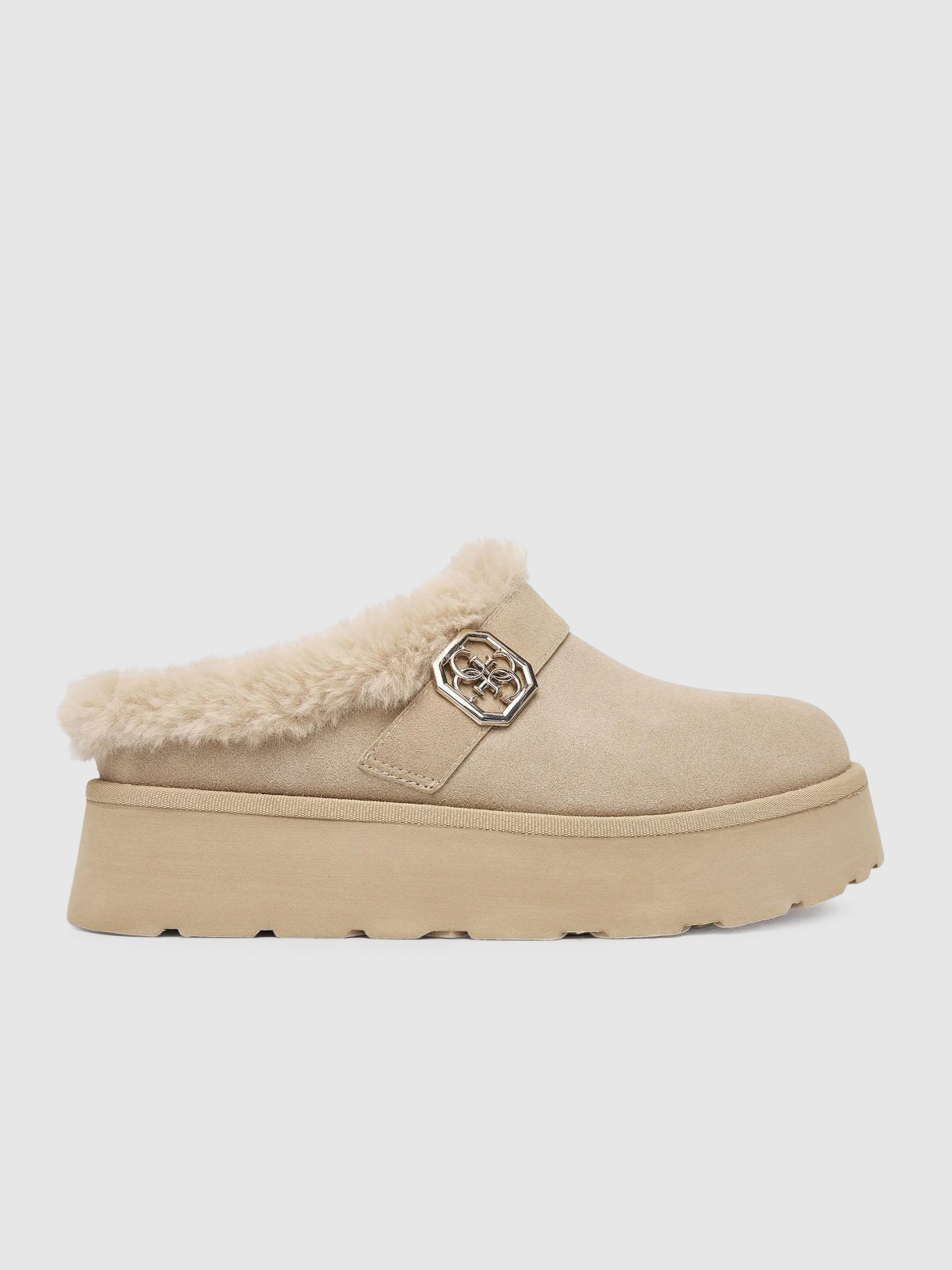 Chanclas Mujer Camello Guess