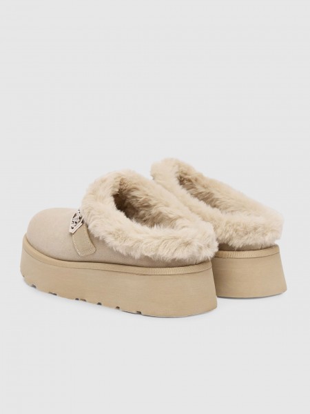 Chanclas Mujer Camello Guess