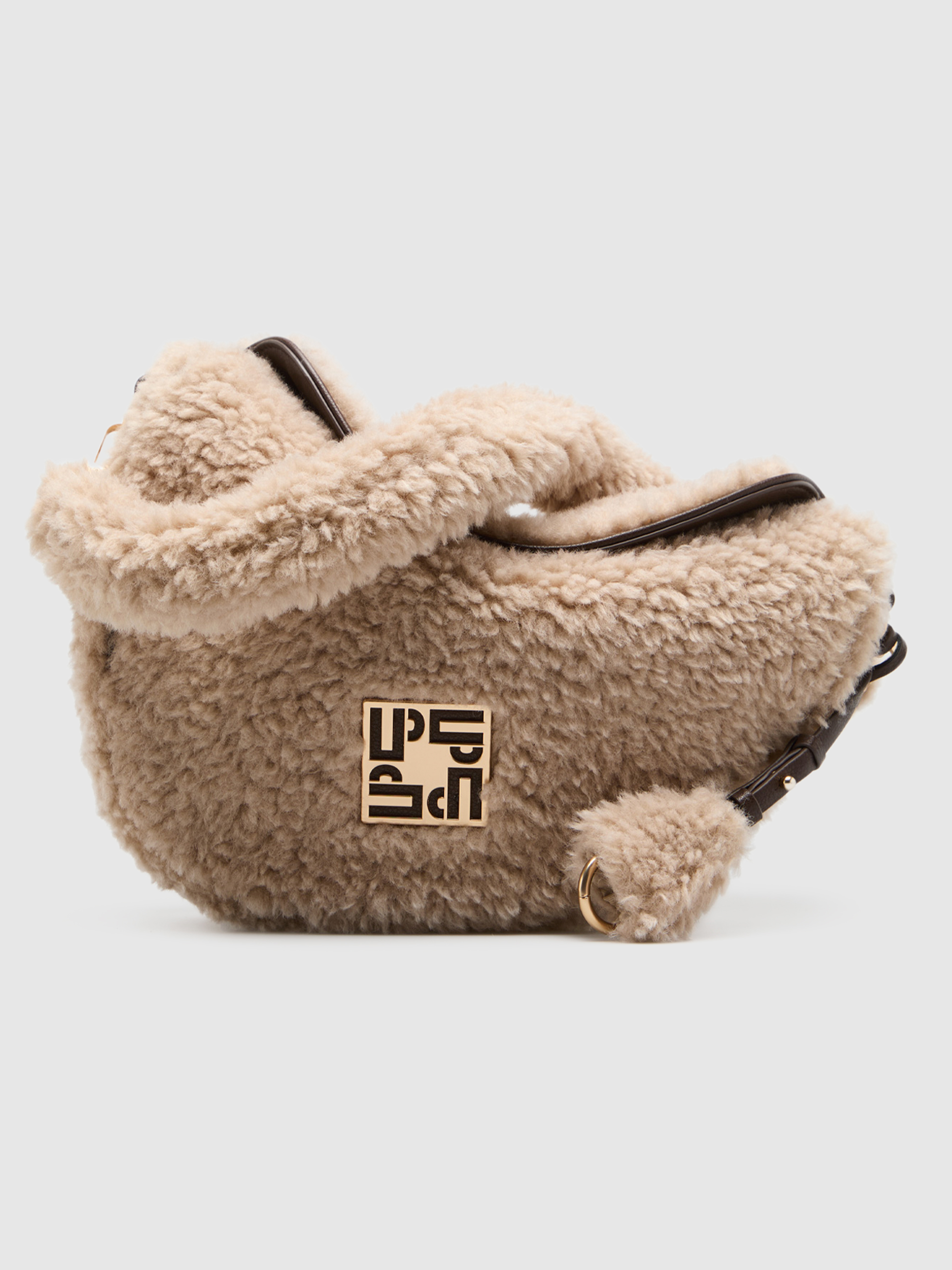 Bolsos de Hombro Mujer Beige Lion Of Porches