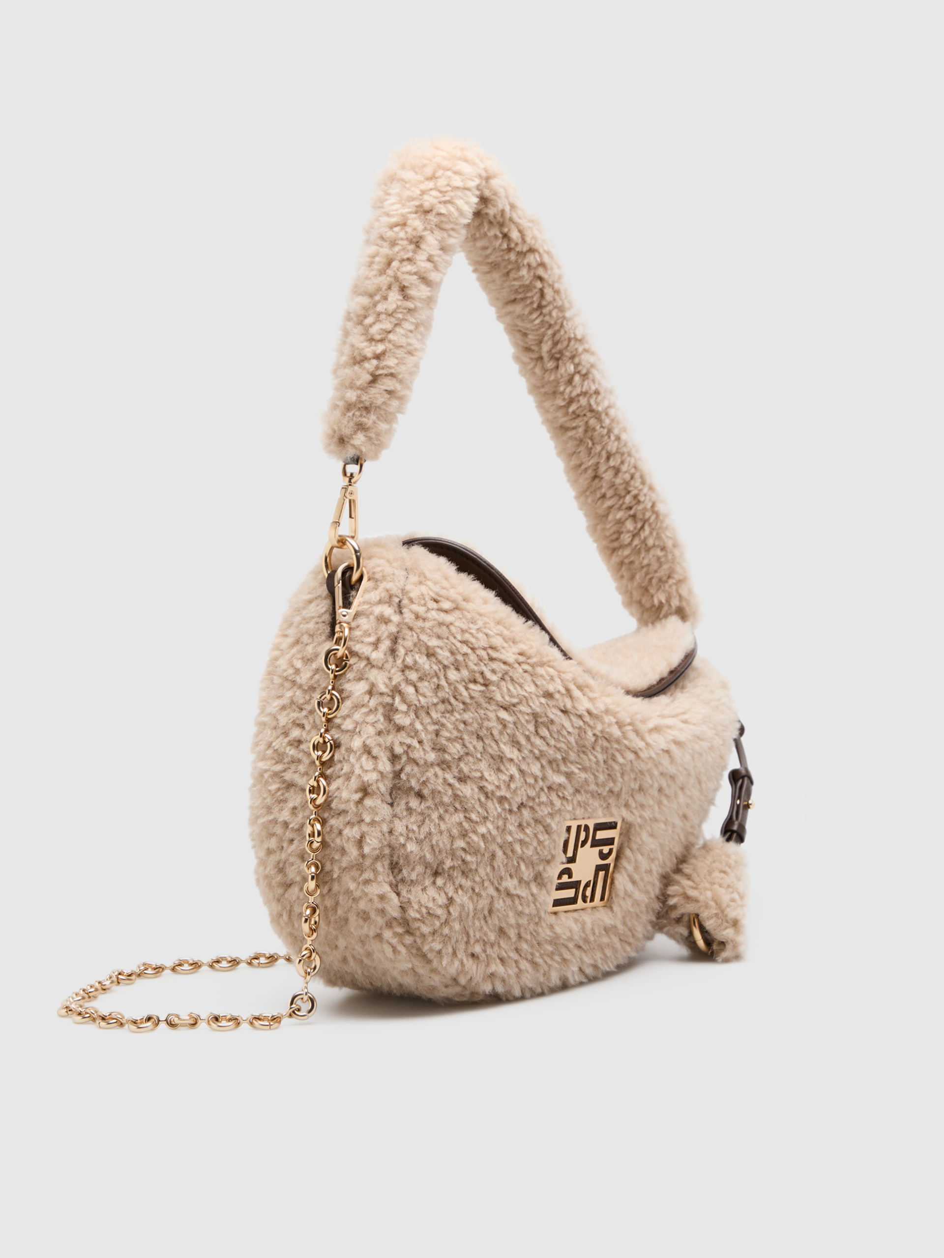 Bolsos de Hombro Mujer Beige Lion Of Porches