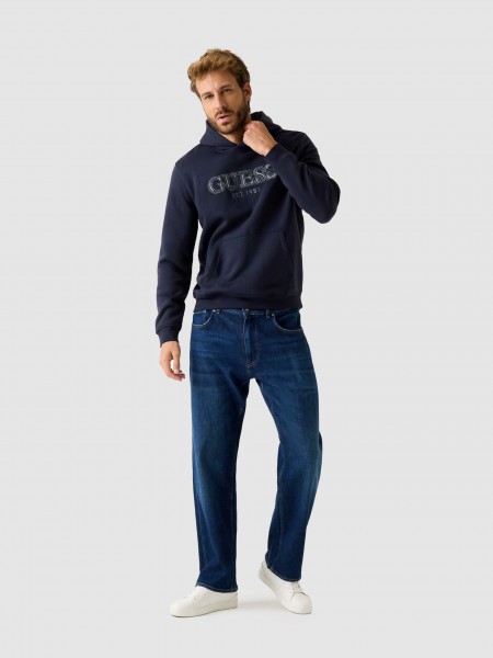 Jersey Hombre Azul Marino Guess