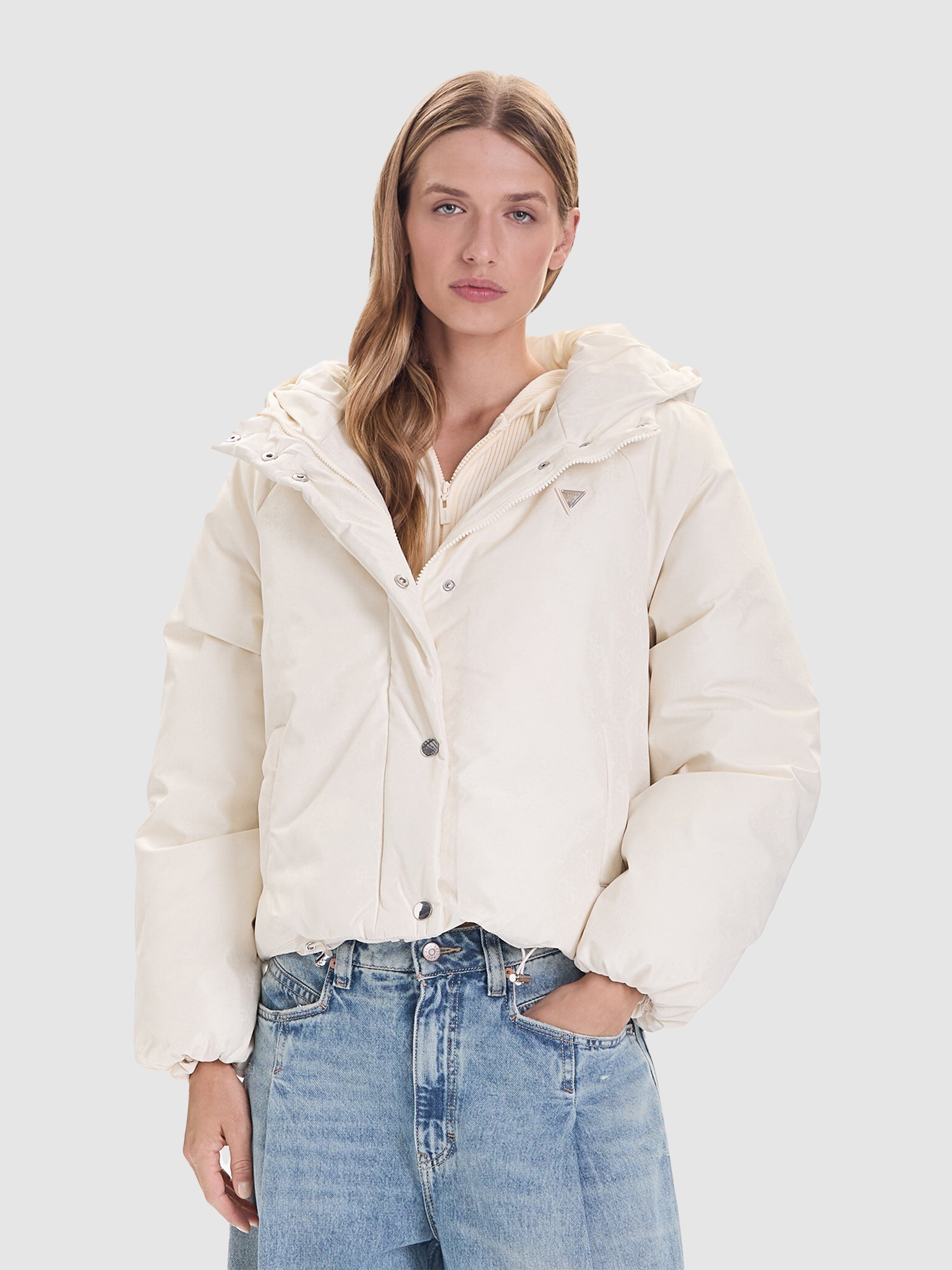 Chaqueta Mujer Crema Guess Underwear