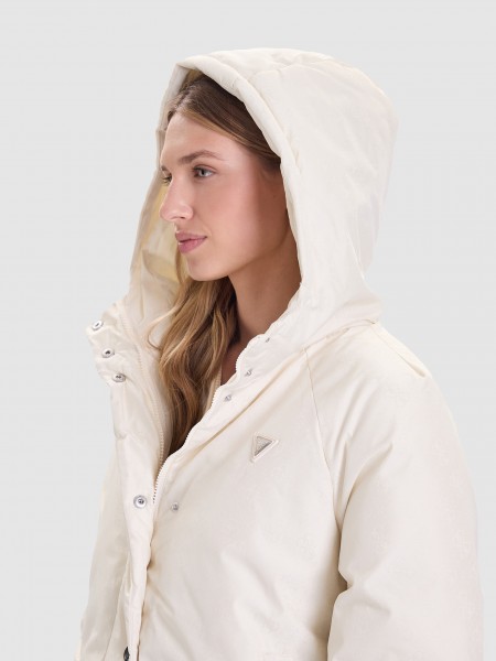 Jacket Woman Cream Guess Underwear