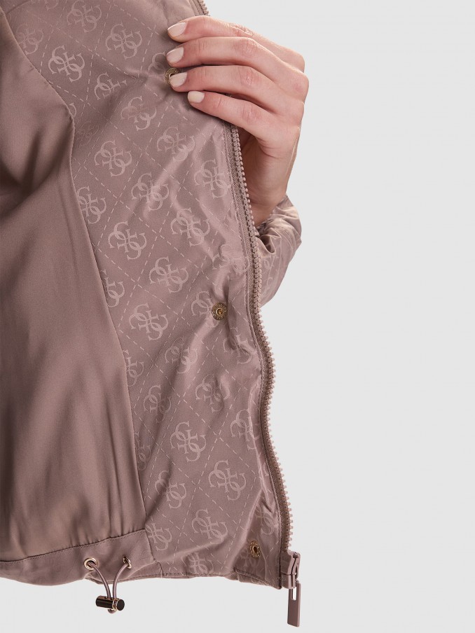 Chaqueta Mujer Beige Guess Underwear