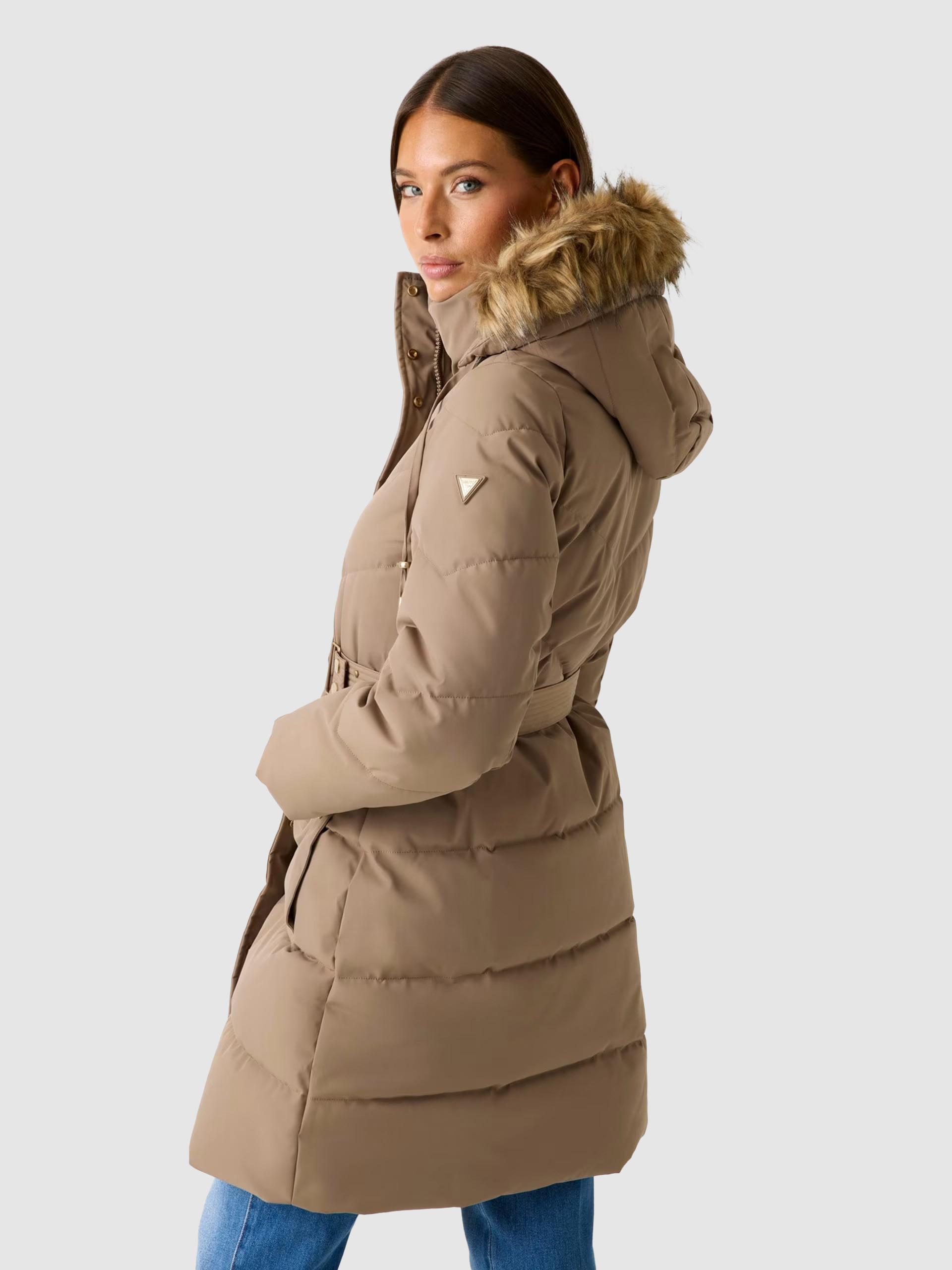 Chaqueta Mujer Crema Guess