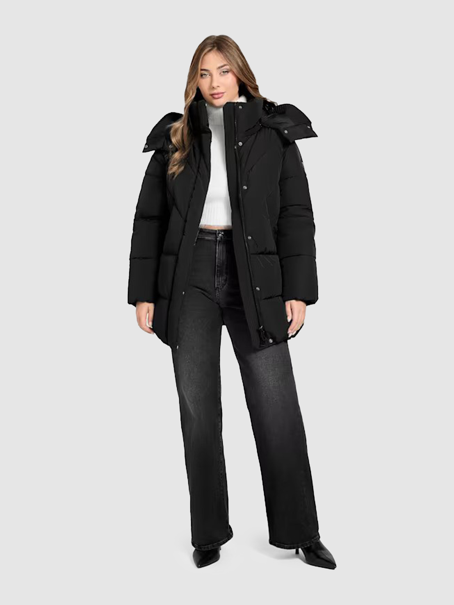 Chaqueta Mujer Negro Guess