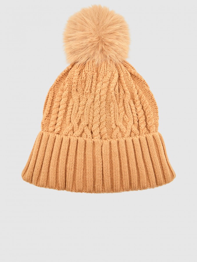 Beanie Woman Camel Guess