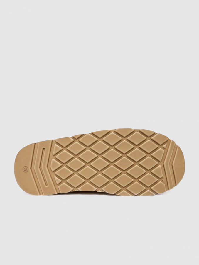 Chanclas Mujer Camello Guess