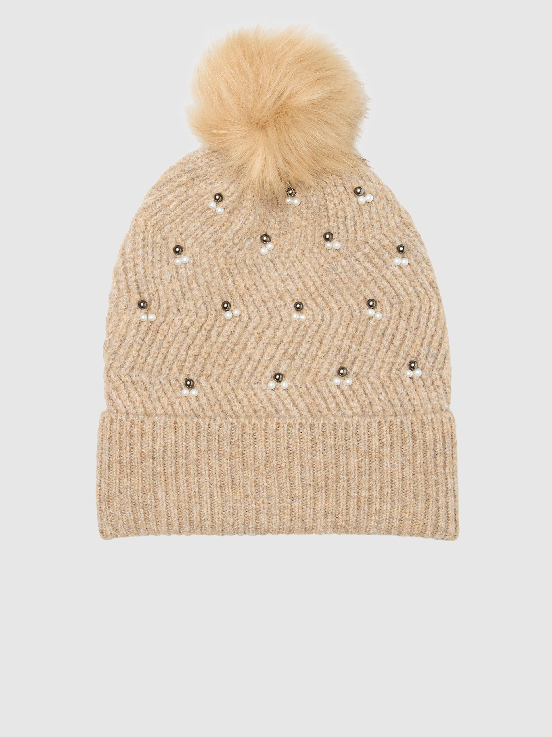 Gorro Mujer Beige Vero Moda