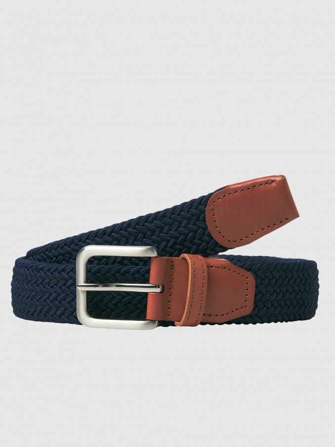 Cinturon Hombre Azul Marino Jack & Jones