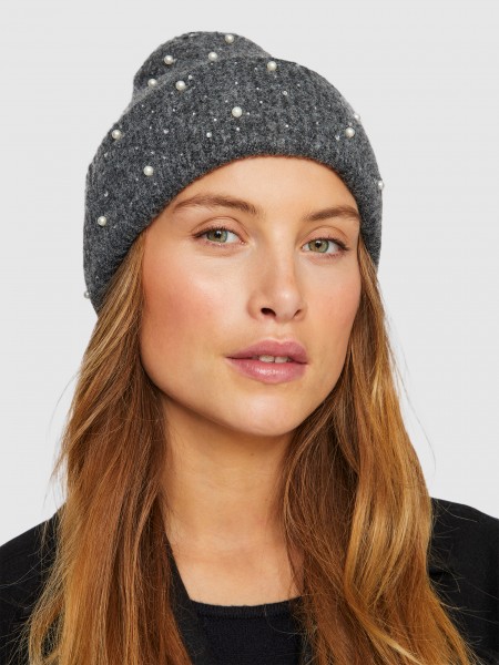 Beanie Woman Grey Vila
