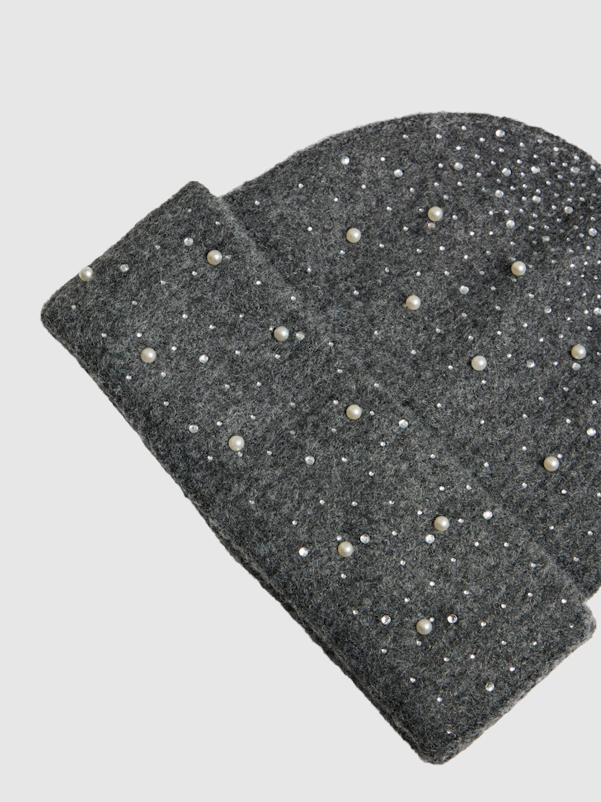 Beanie Woman Grey Vila