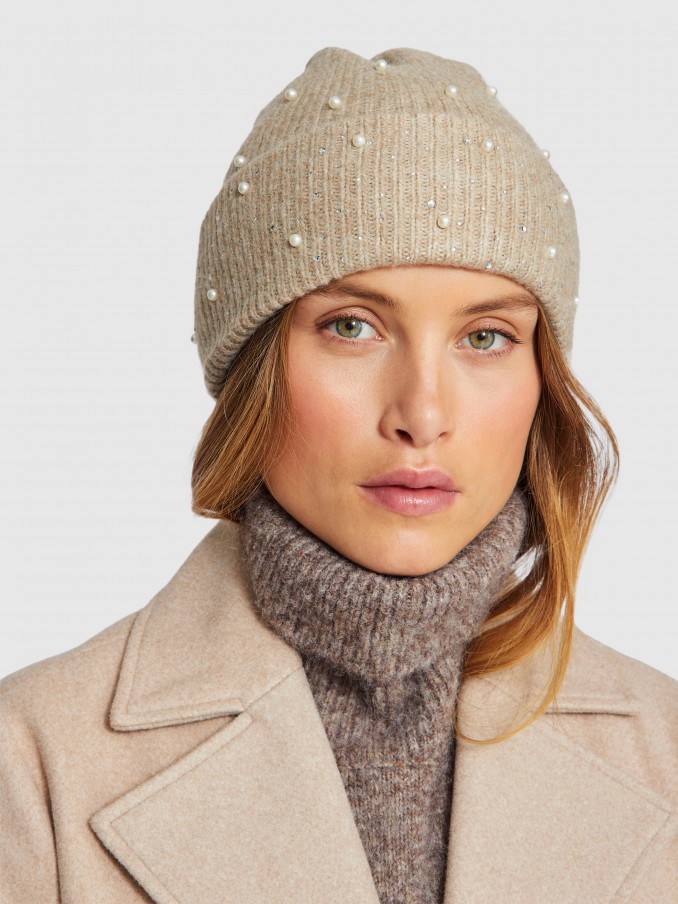 Beanie Woman Beige Vila