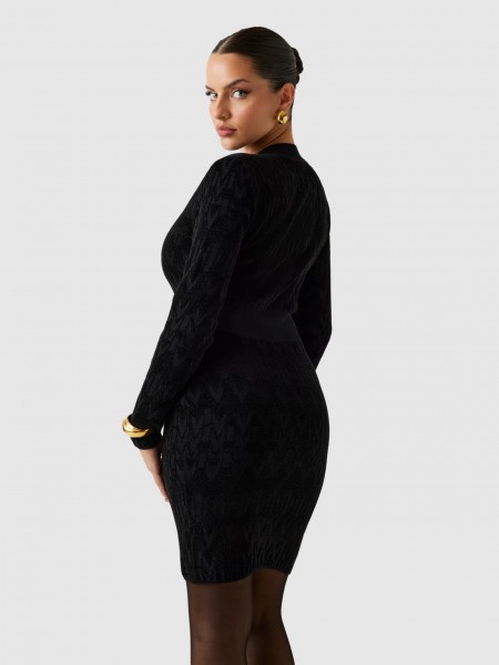 Dress Woman Black Marciano Dress Woman Black Marciano