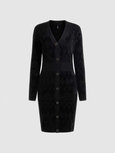 Dress Woman Black Marciano Dress Woman Black Marciano