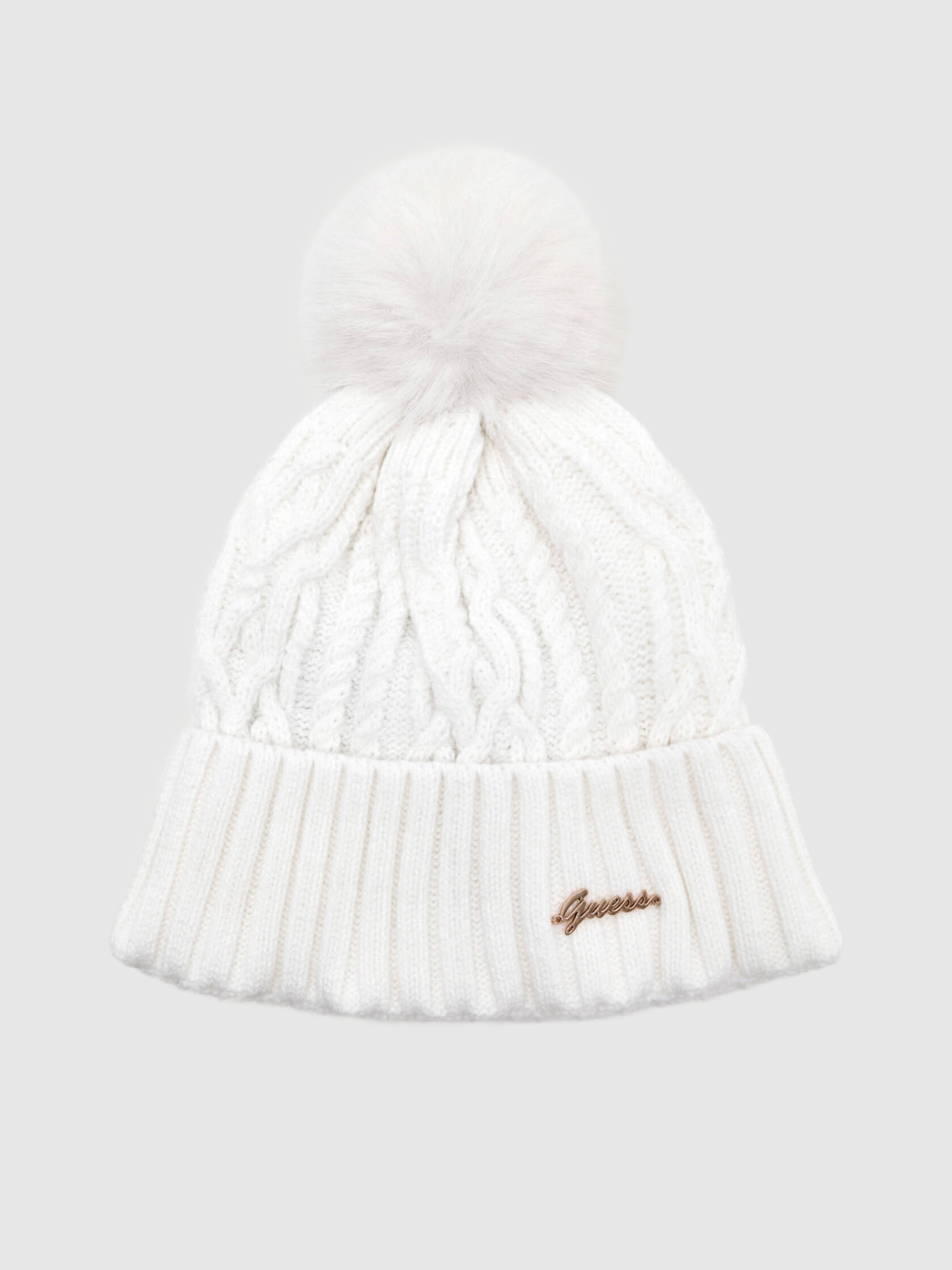 Gorro Mujer Crema Guess