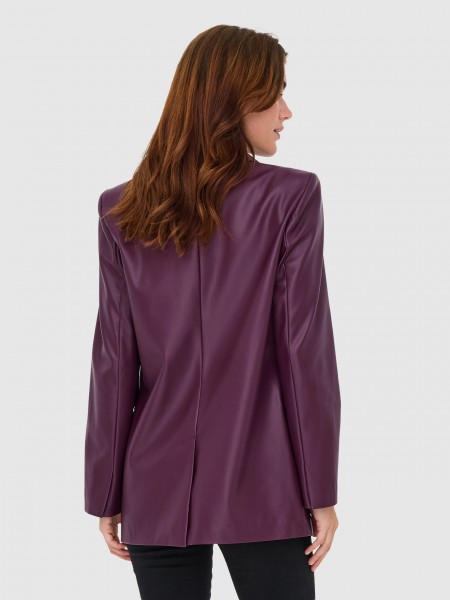 Blazer Woman Bordeaux Only