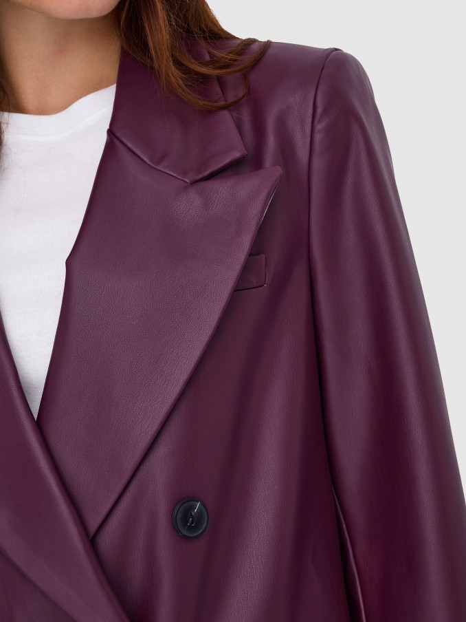 Blazer Woman Bordeaux Only