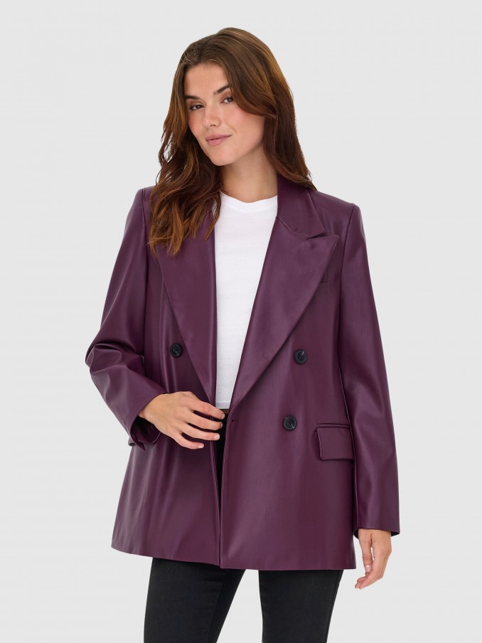 Blazer Woman Bordeaux Only