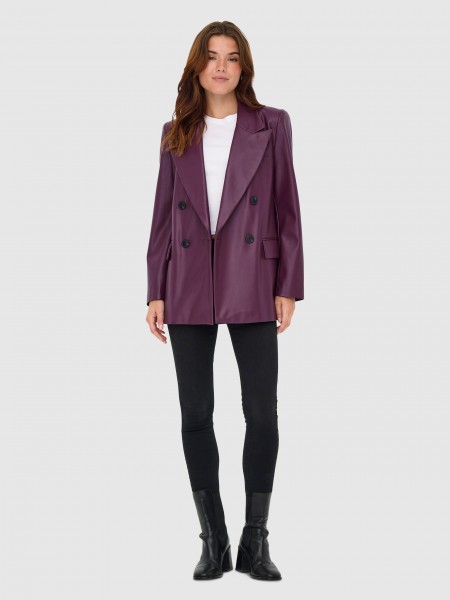 Blazer Woman Bordeaux Only