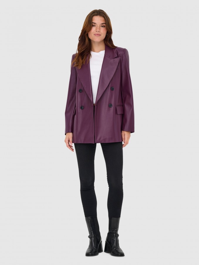 Blazer Woman Bordeaux Only