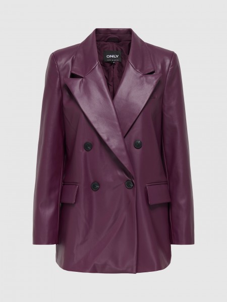 Blazer Woman Bordeaux Only
