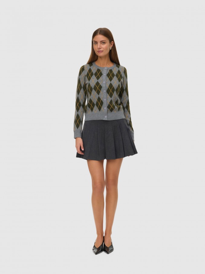 Skirt Woman Grey Vero Moda