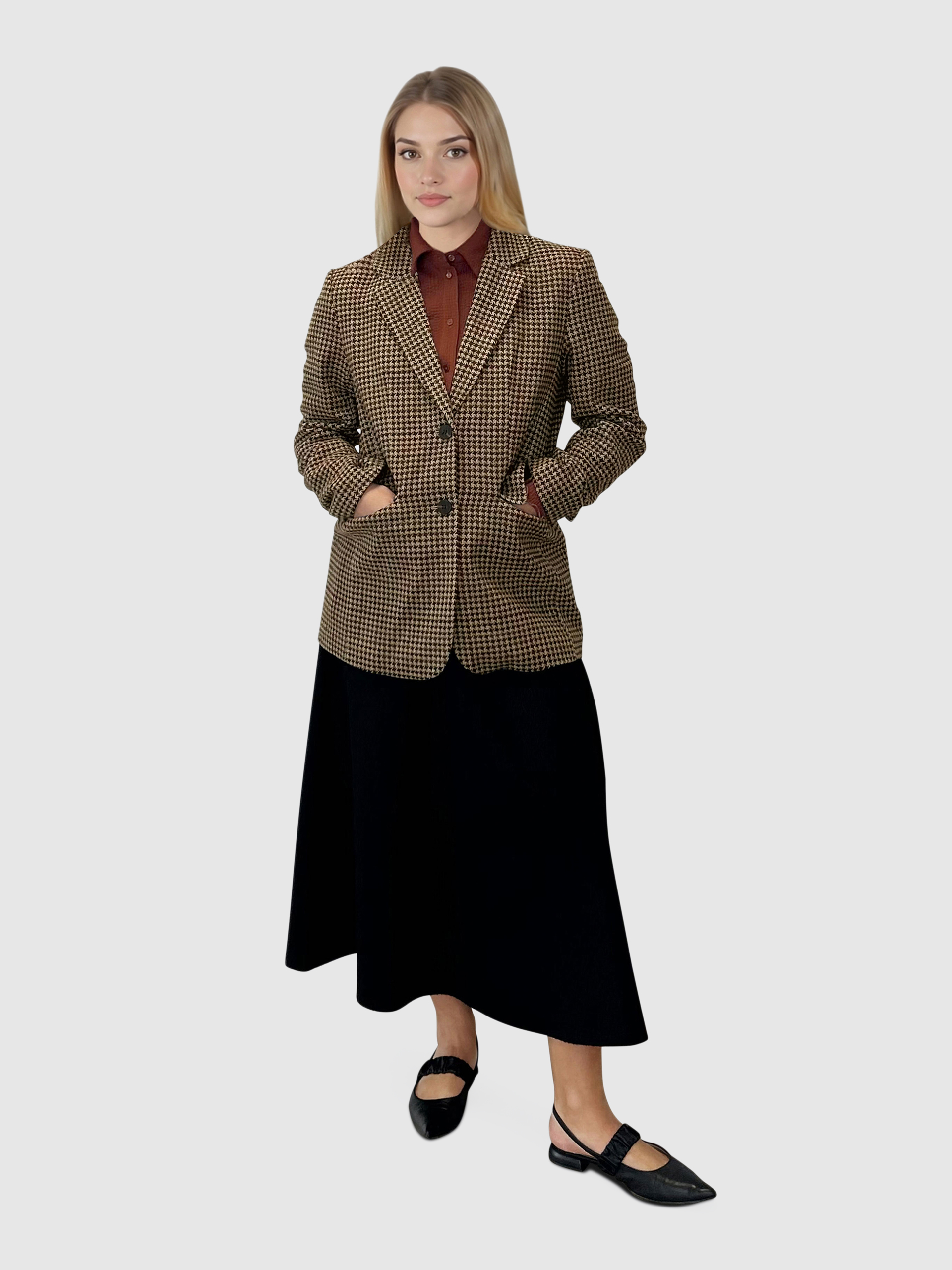 Blazer Mujer Marrón Vila