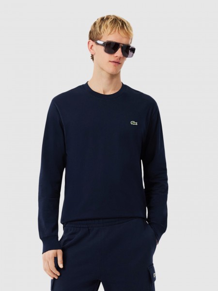 Sueter Hombre Azul Marino Lacoste