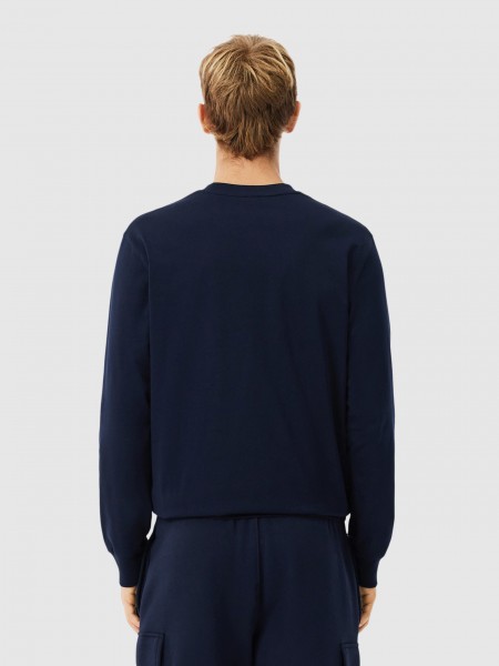 Sueter Hombre Azul Marino Lacoste