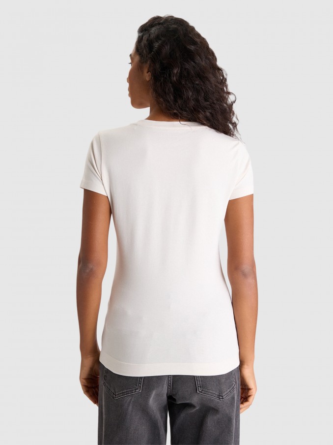 T-Shirt Woman Cream Guess