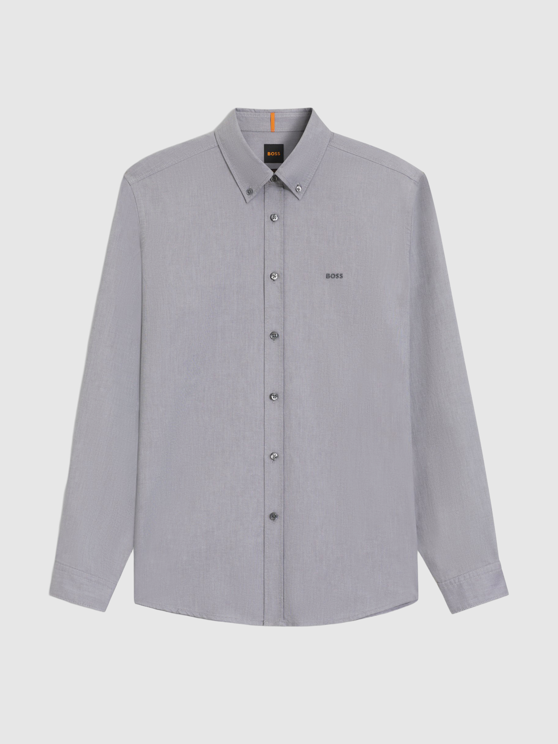 Shirt Man Grey Boss Orange
