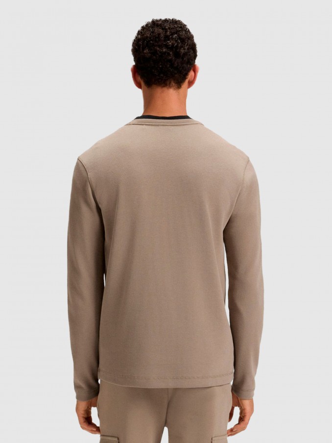 Pullover Man Green Boss Orange