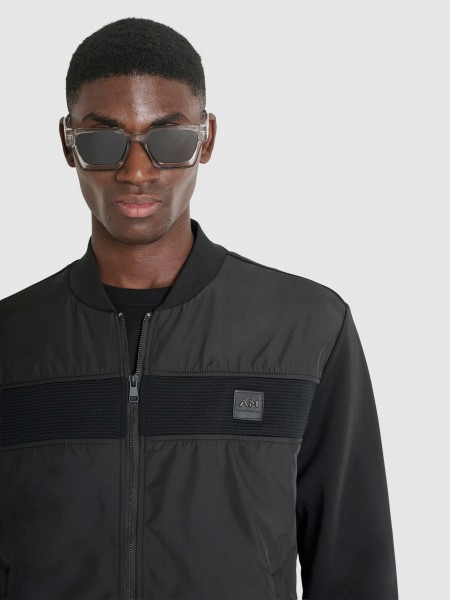 Coat Man Black Antony Morato Coat Man Black Antony Morato