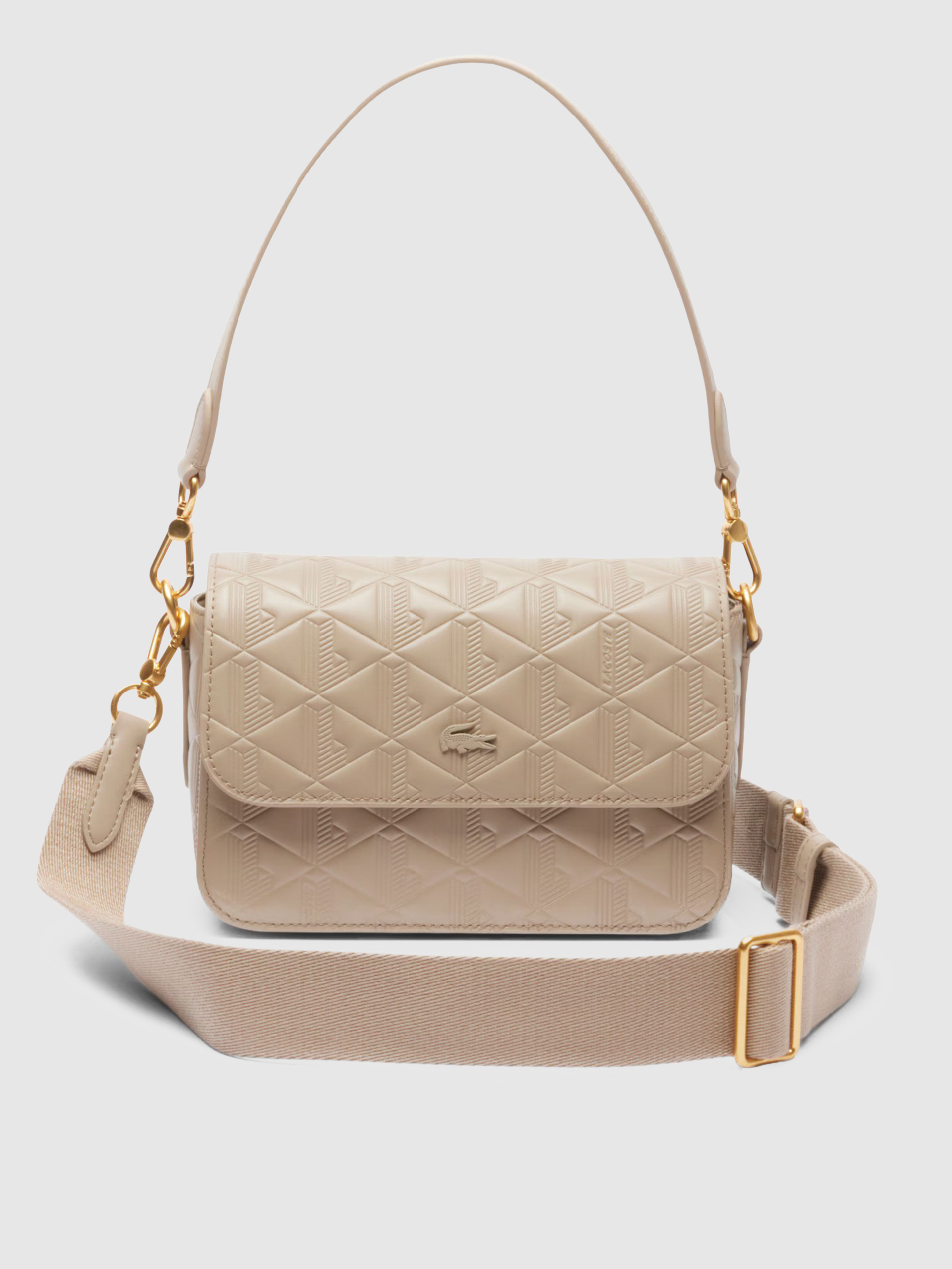 Shoulder Bags Woman Beige Lacoste
