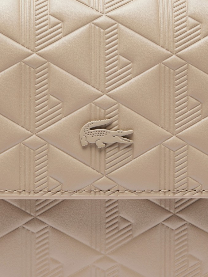 Shoulder Bags Woman Beige Lacoste