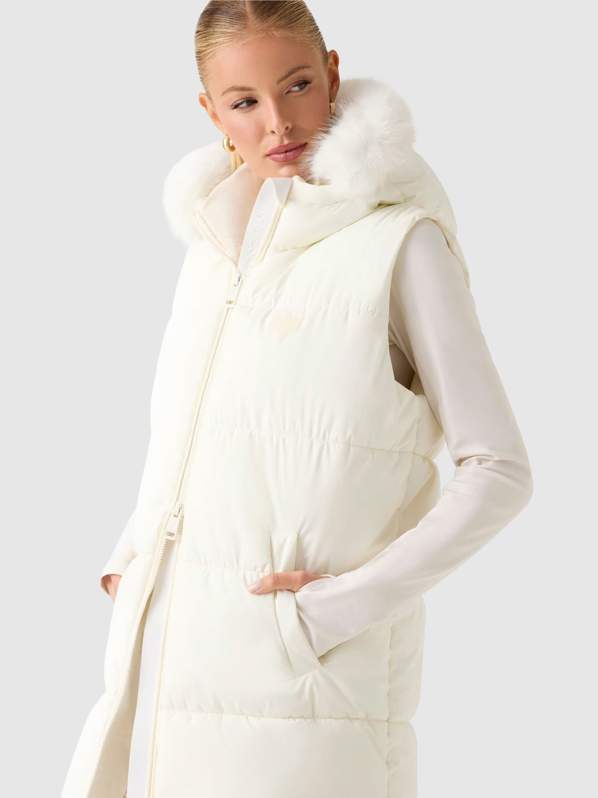 Jacket Woman Cream Guess