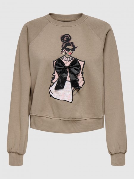 Jersey Mujer Beige Only