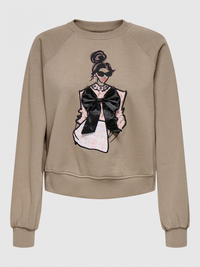 Jersey Mujer Beige Only