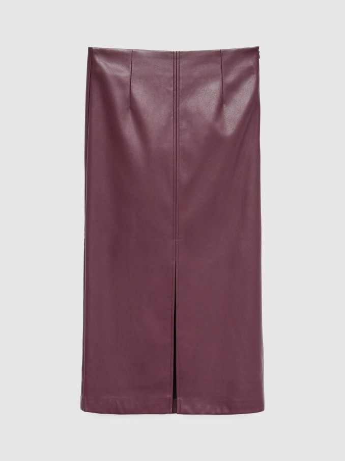 Skirt Woman Bordeaux Vero Moda
