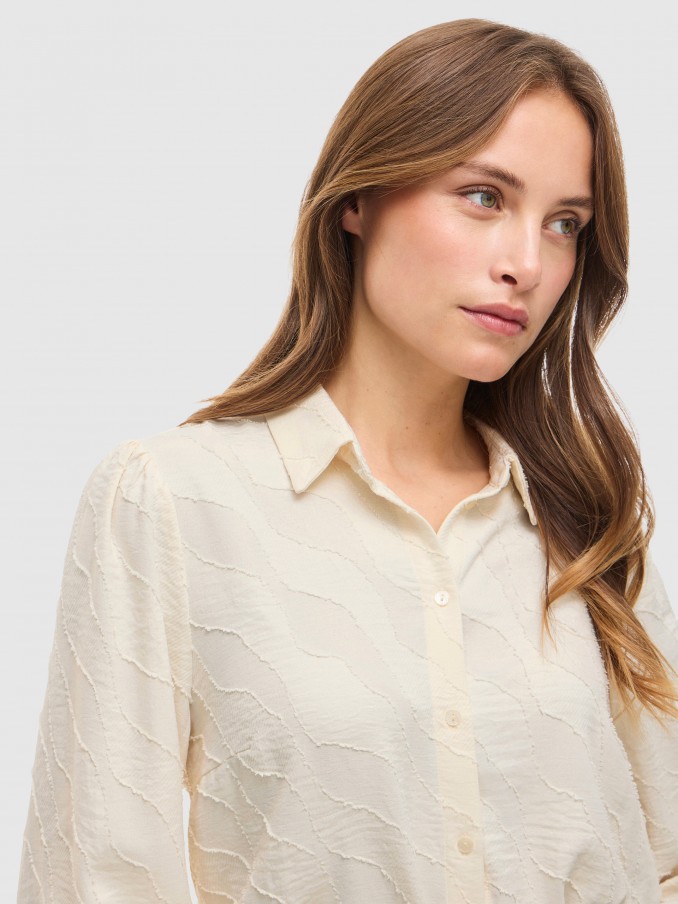 Shirt Woman Cream Vila