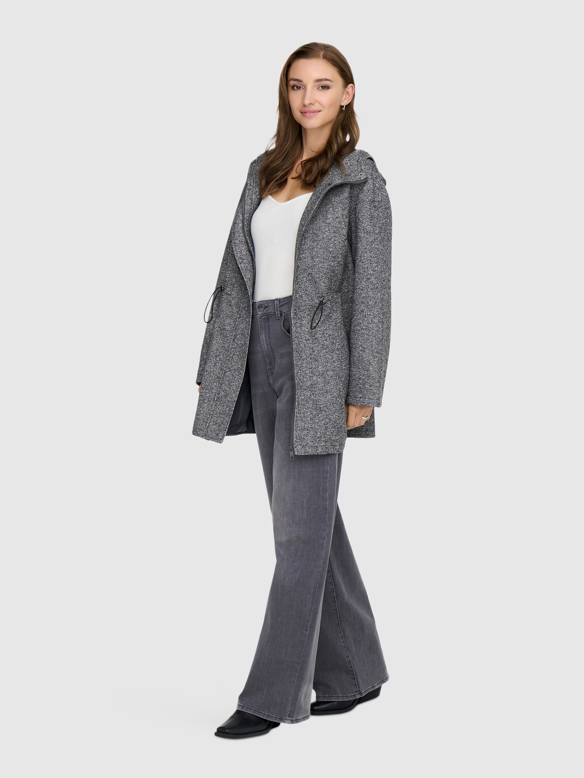 Chaqueta Mujer Gris Only
