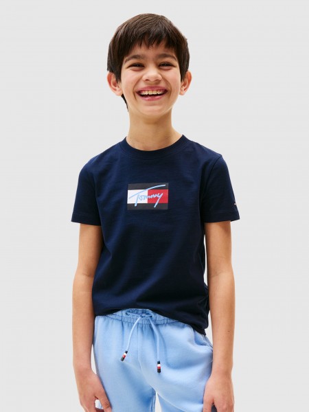 T-Shirt Boy Navy Blue Tommy Jeans Kids T-Shirt Boy Navy Blue Tommy Jeans Kids