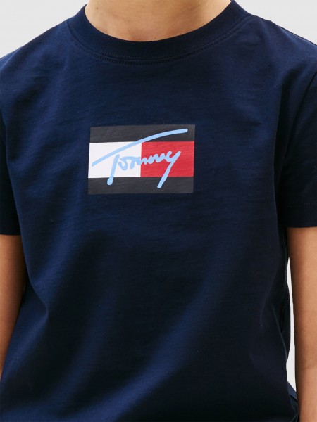 T-Shirt Boy Navy Blue Tommy Jeans Kids T-Shirt Boy Navy Blue Tommy Jeans Kids
