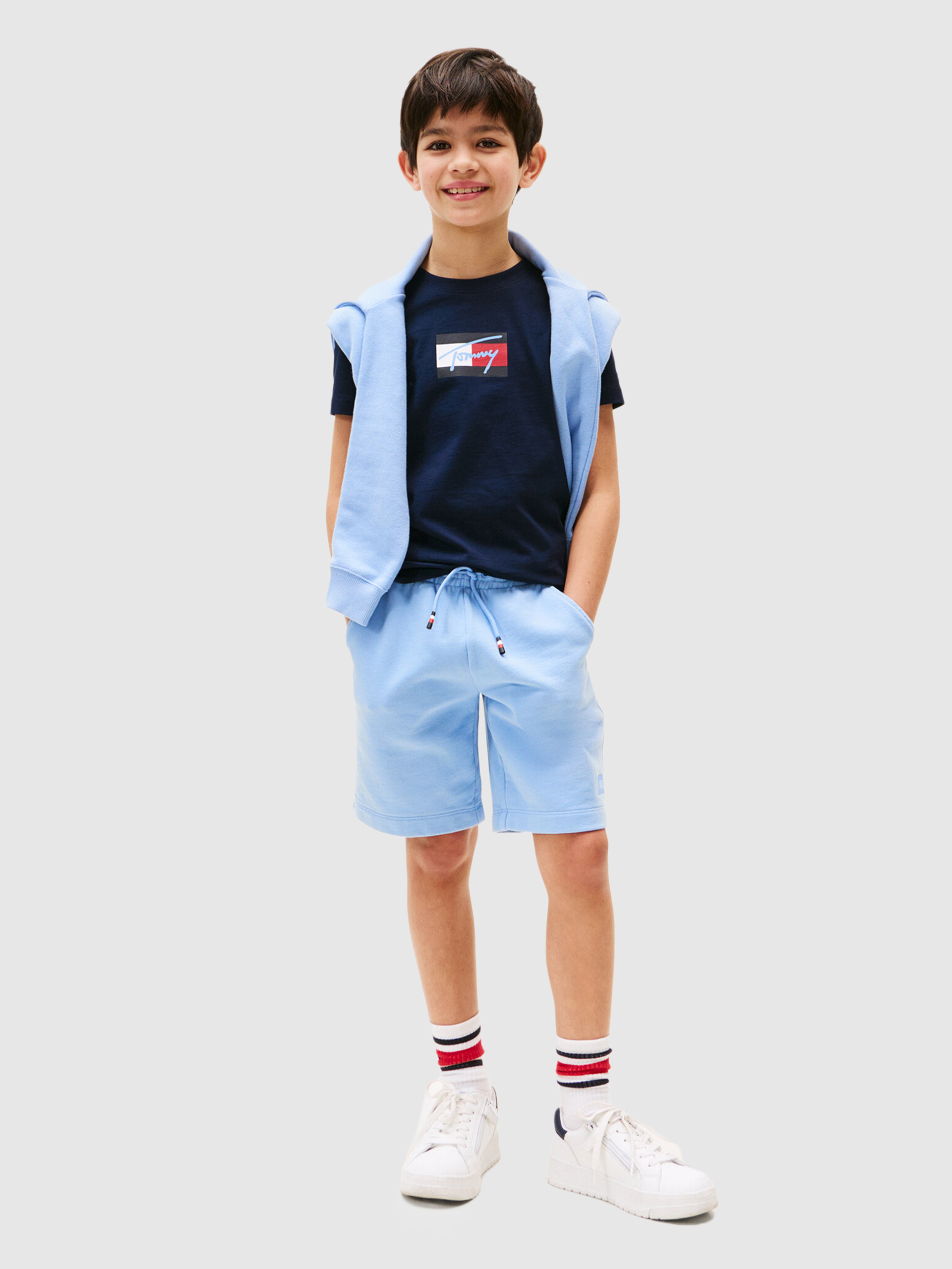 Camiseta Niño Azul Marino Tommy Jeans Kids